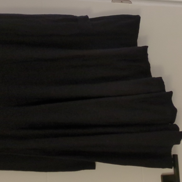 COS black flare Wool Asymmetrical Dress Office Winter Dark Academia Career Sz L - Picture 2 of 9